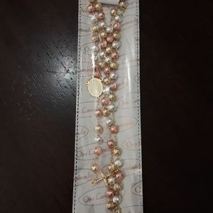 Rosary 3 tone gold filled